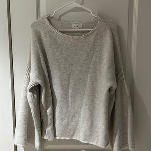 Grey / cream loft sweater